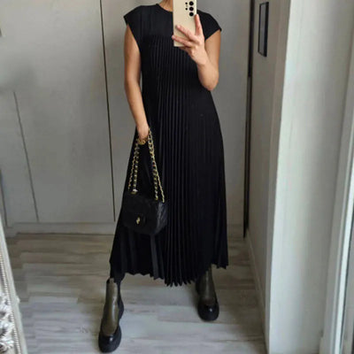 Linnea | Plisseret Maxi Kjole