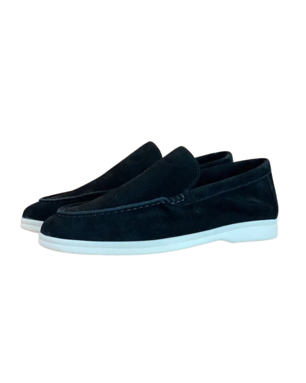 Elegante loafers i ruskind