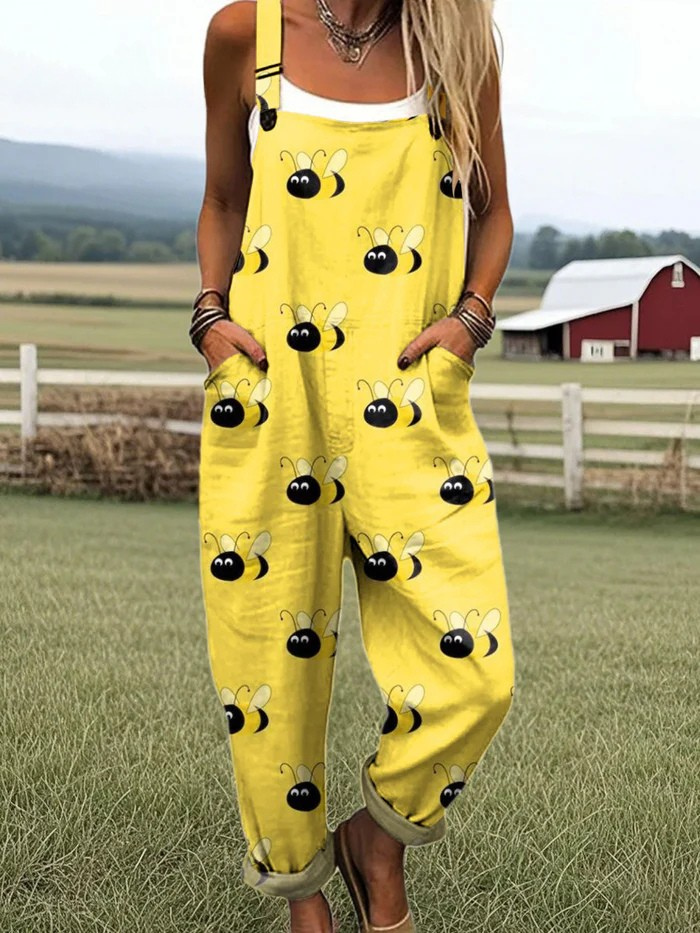 Amélina | Vintage Blomstret Jumpsuit