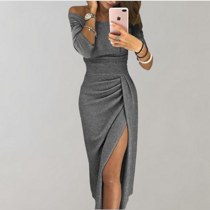 Malene | Off-Shoulder Glimmerkjole