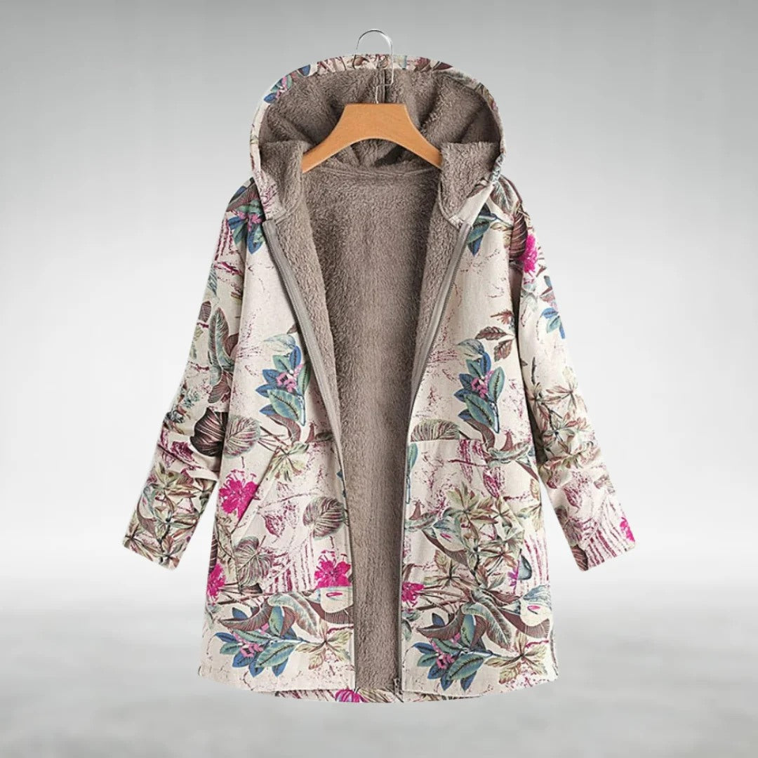 Anne™ I Stilfuld fleecejakke med blomsterprint