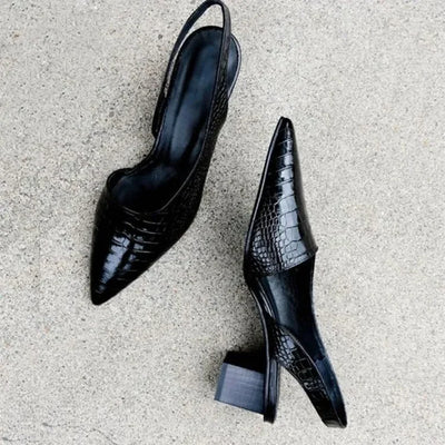 Pernille | Spidstået Slingback Pumps