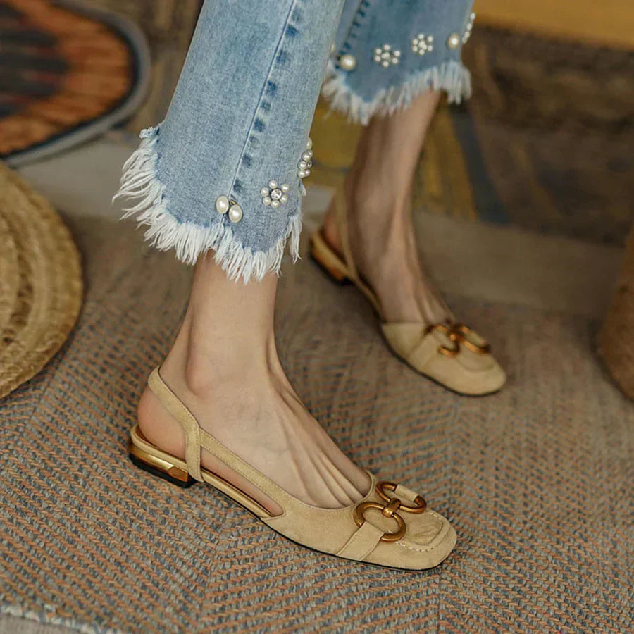 Mattea | Kvinders Slingback Flade Sko