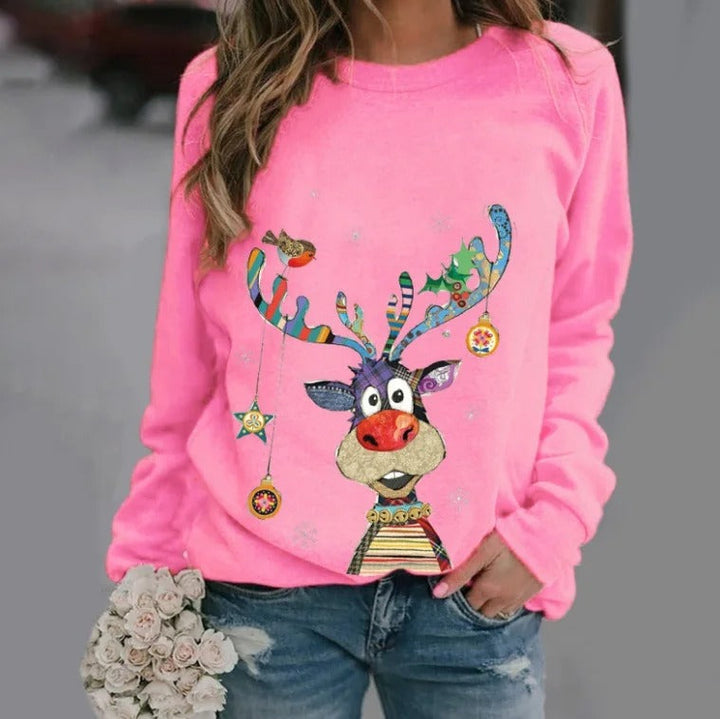 Malou | Festlig Jule Sweatshirt med Grafik