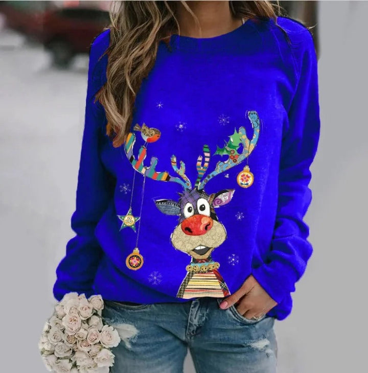 Malou | Festlig Jule Sweatshirt med Grafik