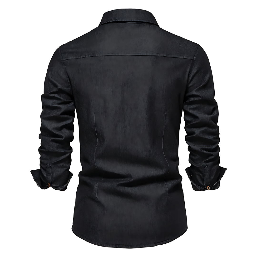 Svend | Stilfuld Button-Up Denim Skjorte