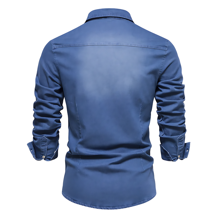 Svend | Stilfuld Button-Up Denim Skjorte
