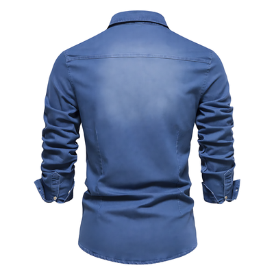 Svend | Stilfuld Button-Up Denim Skjorte