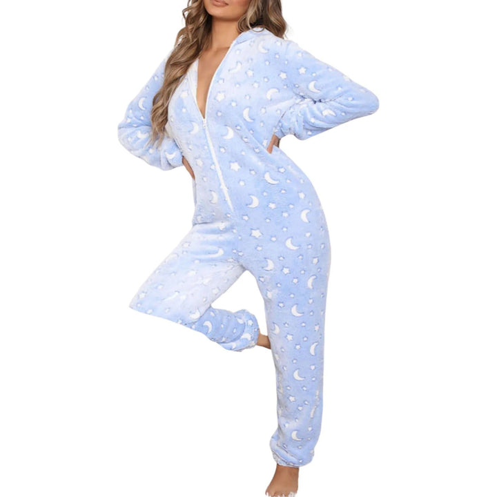 Kaja | Hyggeligt Fleece Loungewear med Stjerneprint