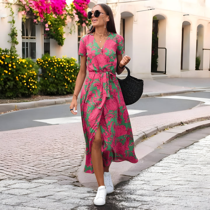 Delaney | Stilfuld Blomsterprint Wrap Kjole