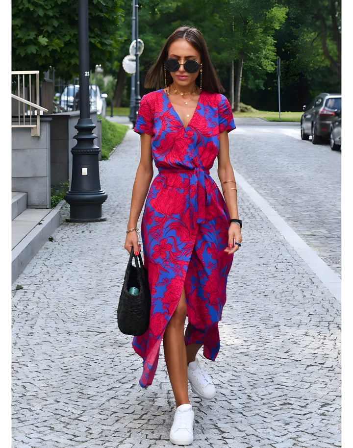 Delaney | Stilfuld Blomsterprint Wrap Kjole
