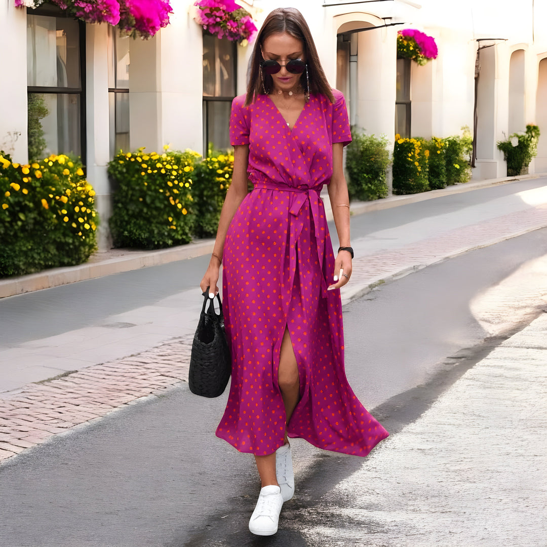 Delaney | Stilfuld Blomsterprint Wrap Kjole