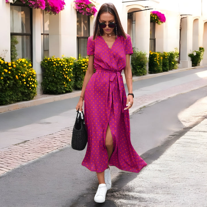 Delaney | Stilfuld Blomsterprint Wrap Kjole