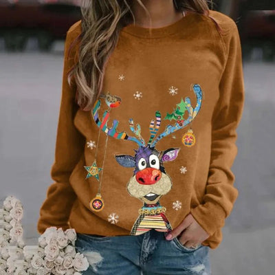 Malou | Festlig Jule Sweatshirt med Grafik