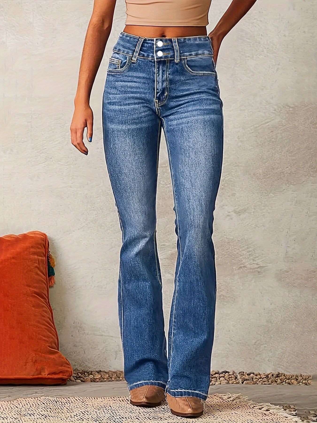 Anne™ | Højtaljede flared jeans