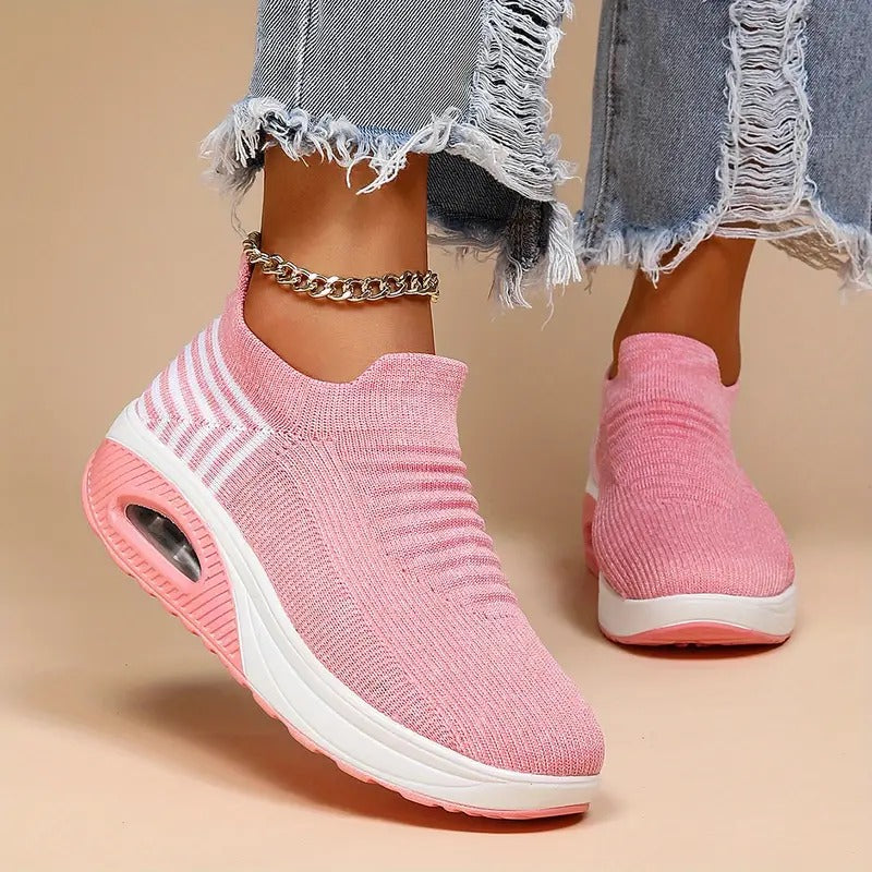 Gitte | Stilfulde Slip-On Strikkede Sneakers