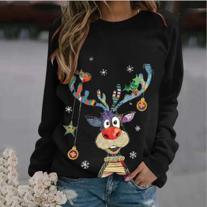 Malou | Festlig Jule Sweatshirt med Grafik