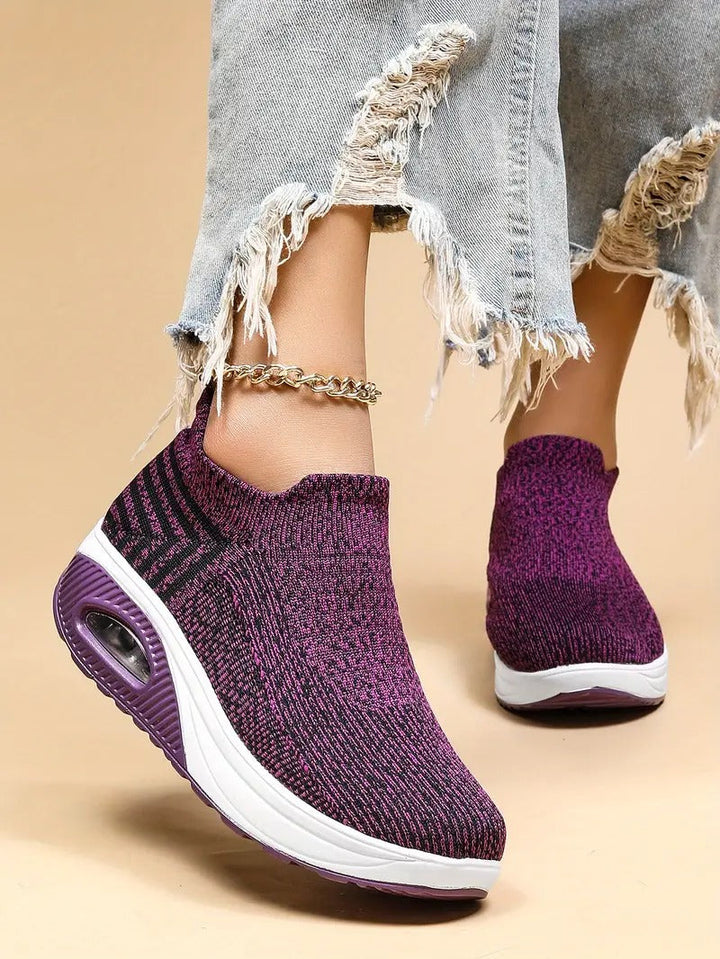 Gitte | Stilfulde Slip-On Strikkede Sneakers