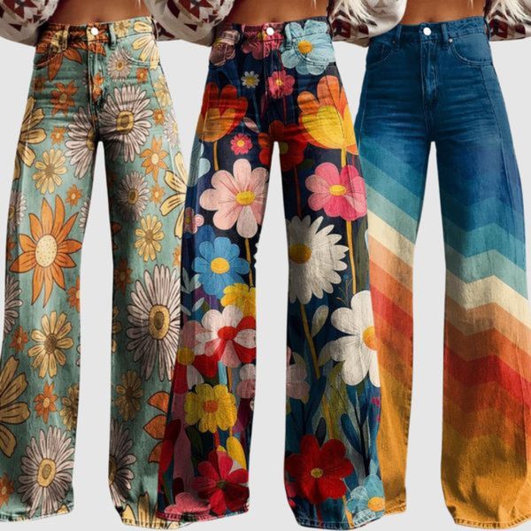 Marianne | Kvinders Retro Wide-Leg Bukser