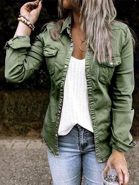 Margot | Stilfuld Knaplukket Utility Skjorte