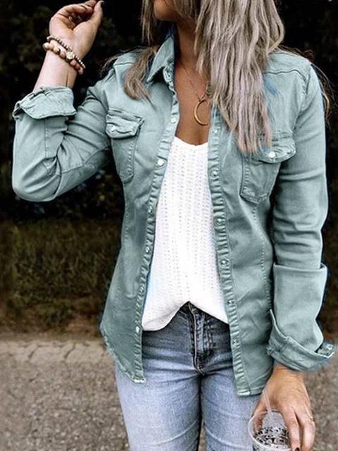 Margot | Stilfuld Knaplukket Utility Skjorte