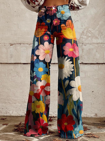 Marianne | Kvinders Retro Wide-Leg Bukser