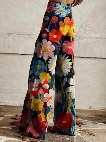 Marianne | Kvinders Retro Wide-Leg Bukser