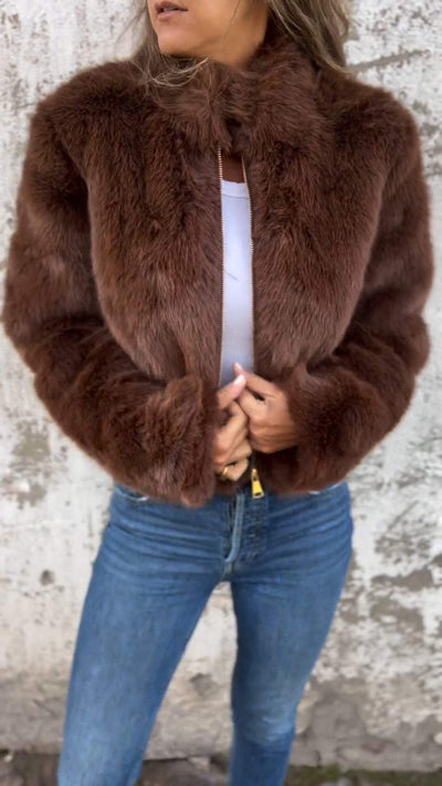 Sarah™ - Faux Fur Jakke