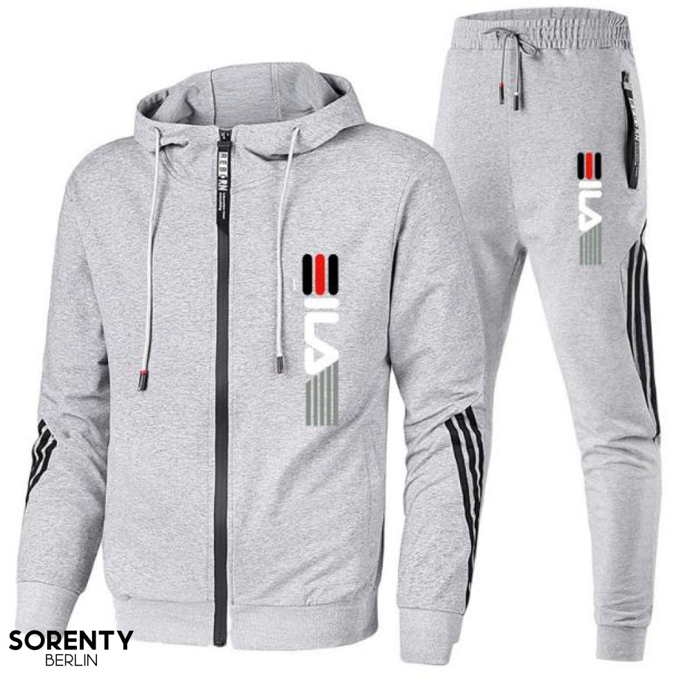 Jørn | Komfortabelt Zip-Up Hoodie Jogger Sæt
