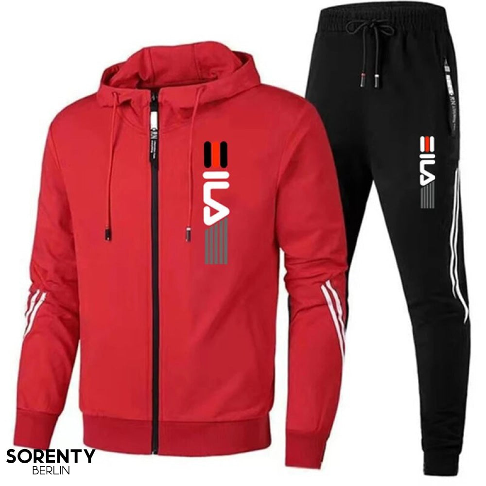 Jørn | Komfortabelt Zip-Up Hoodie Jogger Sæt
