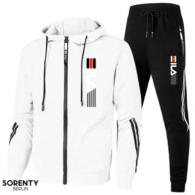 Jørn | Komfortabelt Zip-Up Hoodie Jogger Sæt