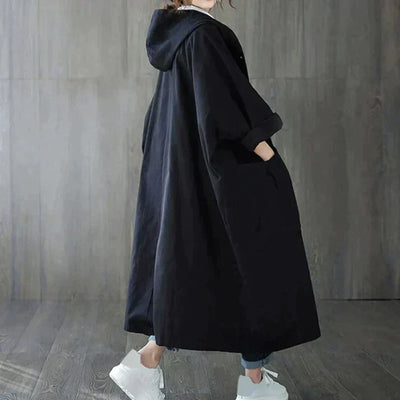 Edel | Stilfuld Oversized Jakke med Hætte
