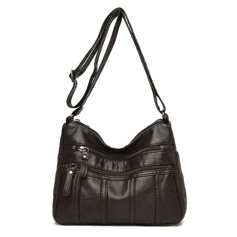 Kaja™ | Blødt Læder Crossbody Taske