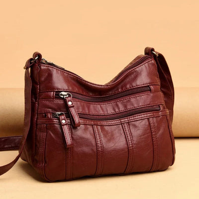 Kaja™ | Blødt Læder Crossbody Taske