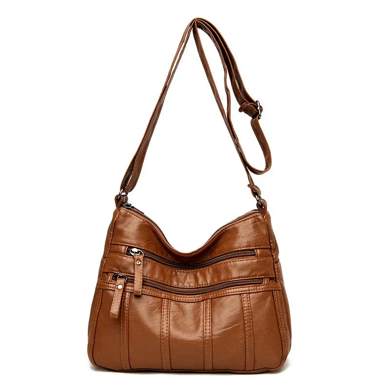 Kaja™ | Blødt Læder Crossbody Taske