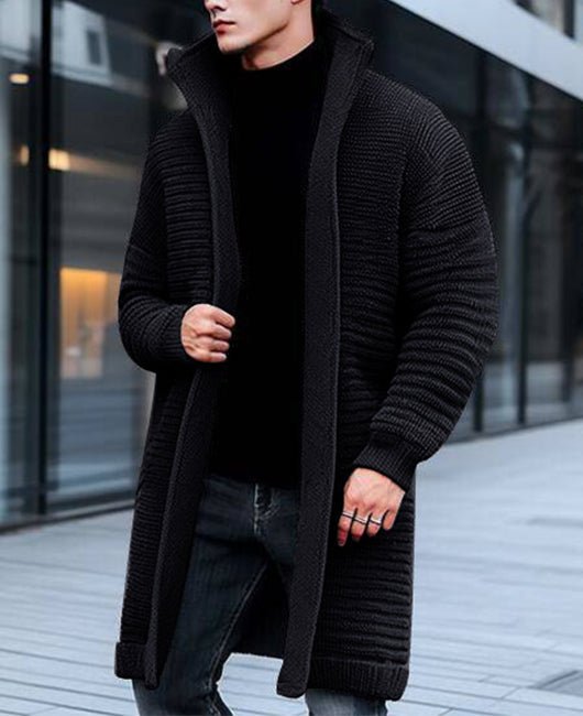 Teis | Herre Lang Strikket Cardigan