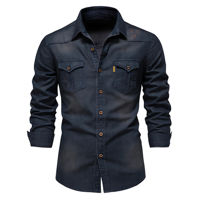 Svend | Stilfuld Button-Up Denim Skjorte
