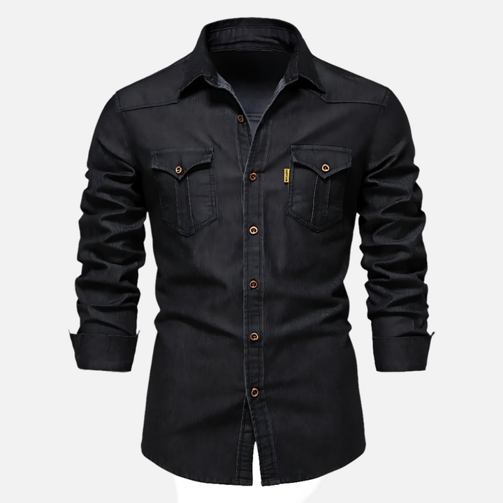 Svend | Stilfuld Button-Up Denim Skjorte