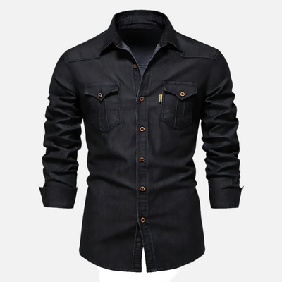 Svend | Stilfuld Button-Up Denim Skjorte