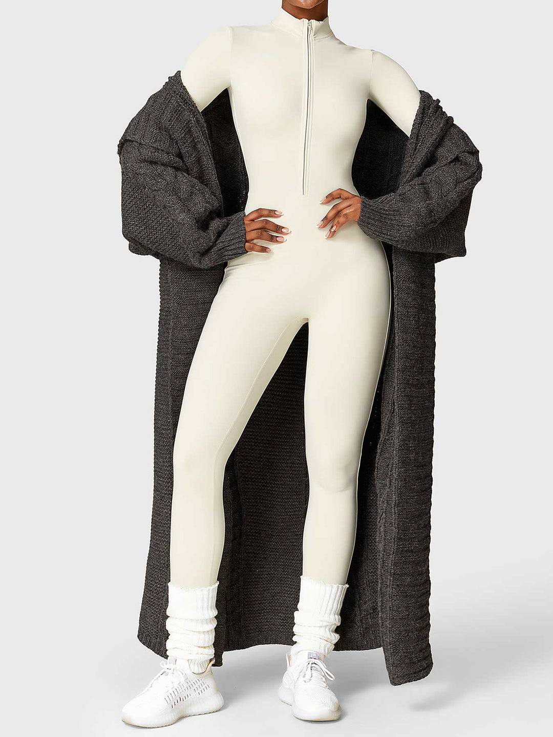 Helga | Stilfuld Premium Zip-Up Bodysuit