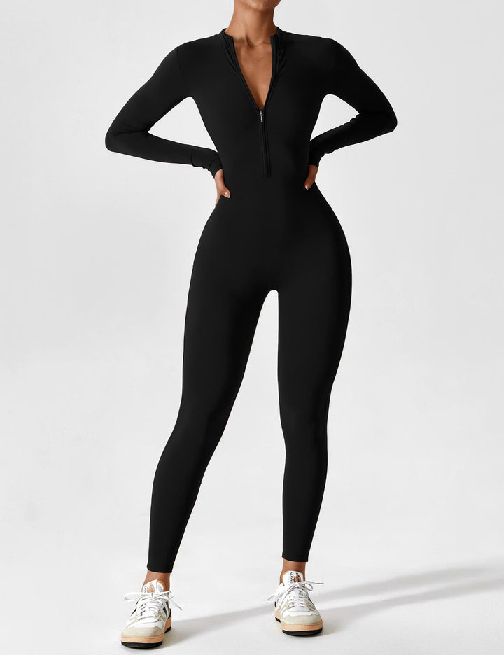 Helga | Stilfuld Premium Zip-Up Bodysuit