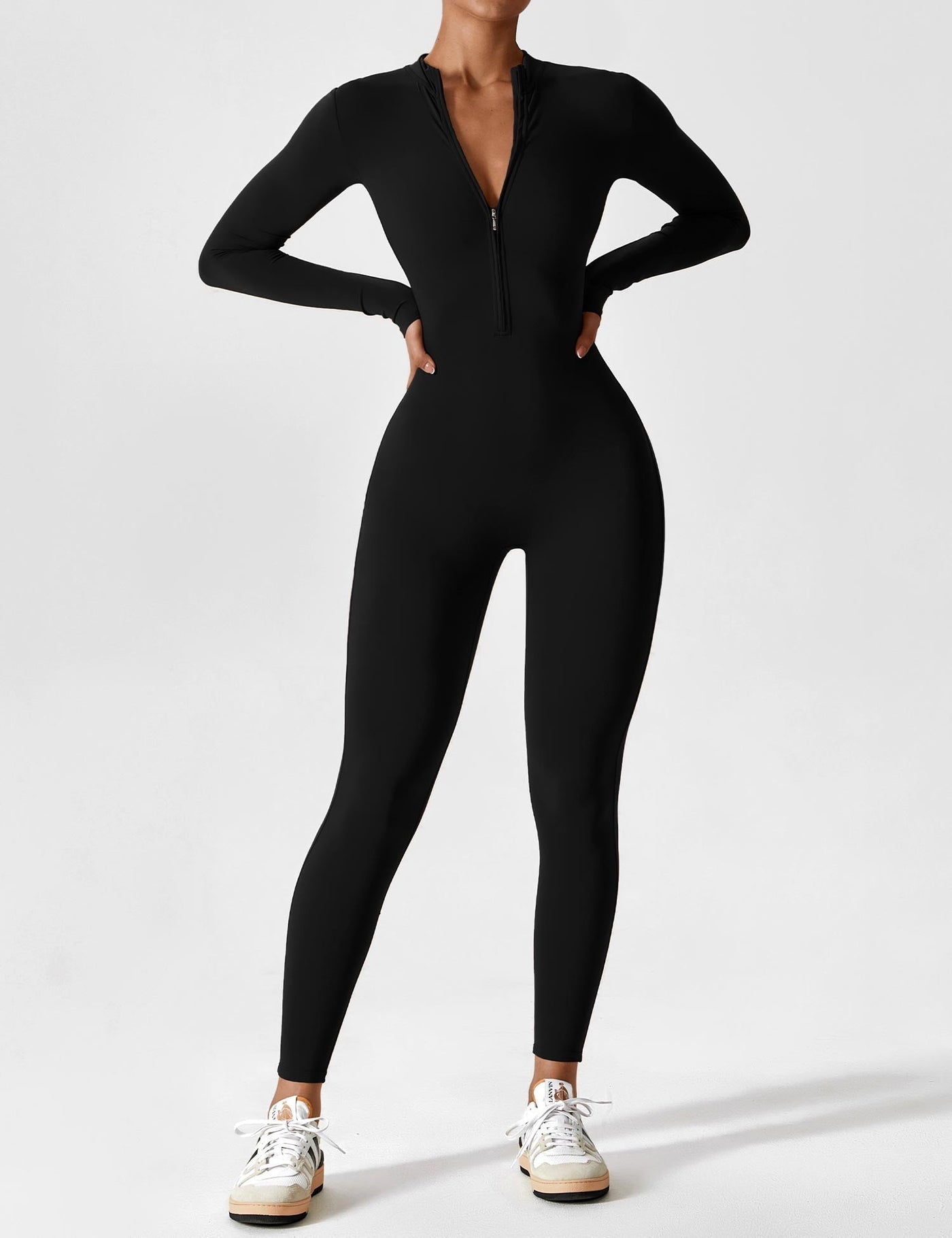 Helga | Stilfuld Premium Zip-Up Bodysuit