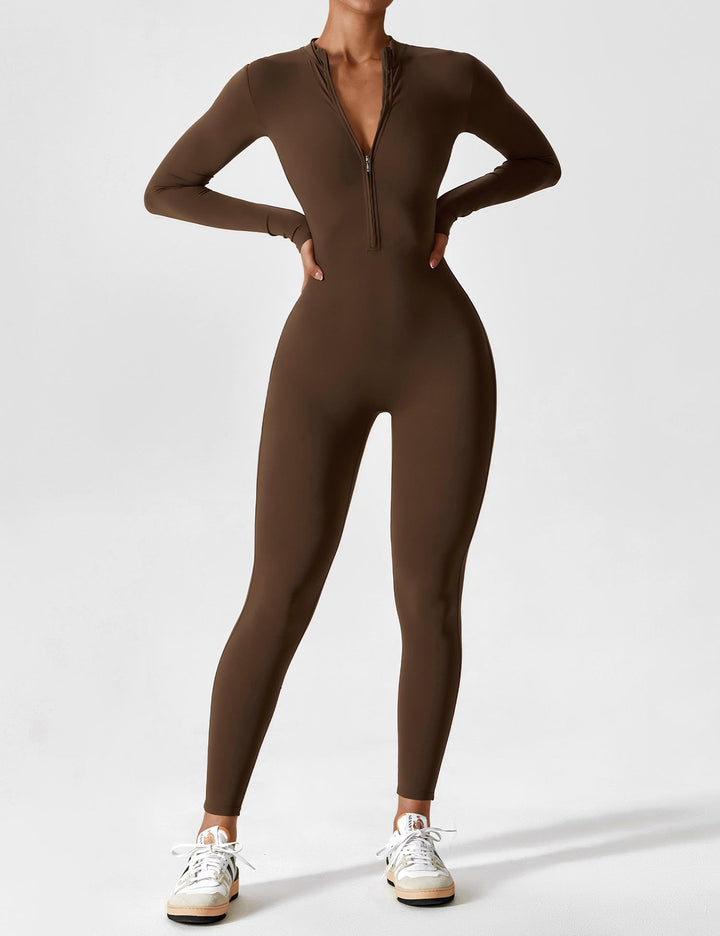 Helga | Stilfuld Premium Zip-Up Bodysuit