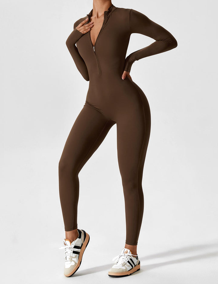 Helga | Stilfuld Premium Zip-Up Bodysuit