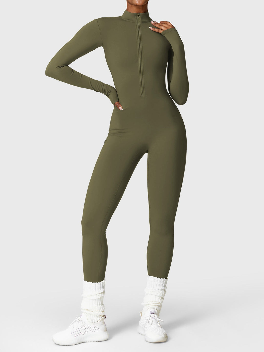 Helga | Stilfuld Premium Zip-Up Bodysuit