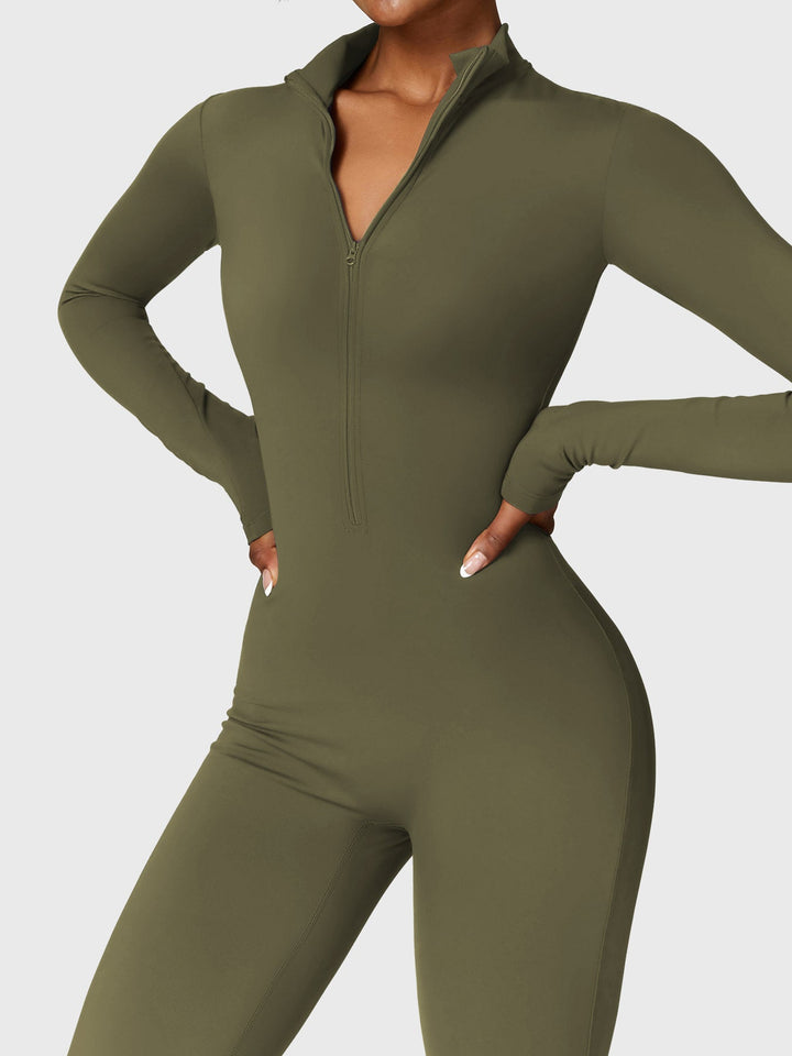 Helga | Stilfuld Premium Zip-Up Bodysuit