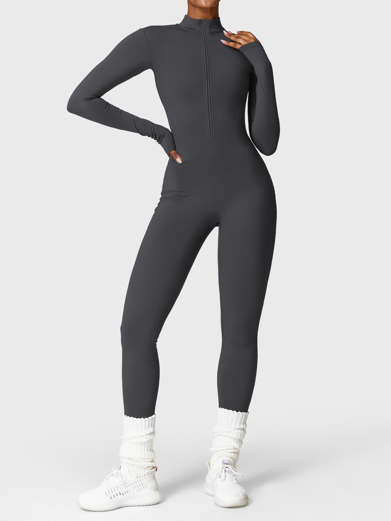 Helga | Stilfuld Premium Zip-Up Bodysuit