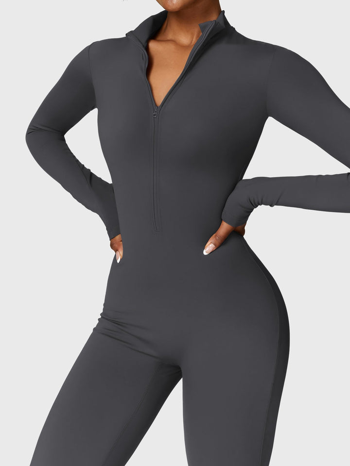 Helga | Stilfuld Premium Zip-Up Bodysuit