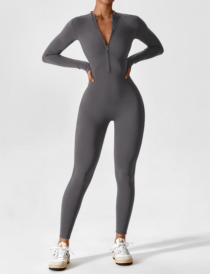 Helga | Stilfuld Premium Zip-Up Bodysuit
