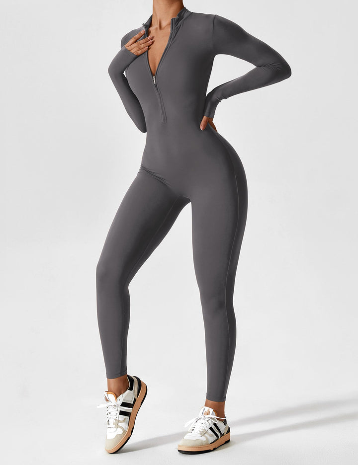 Helga | Stilfuld Premium Zip-Up Bodysuit